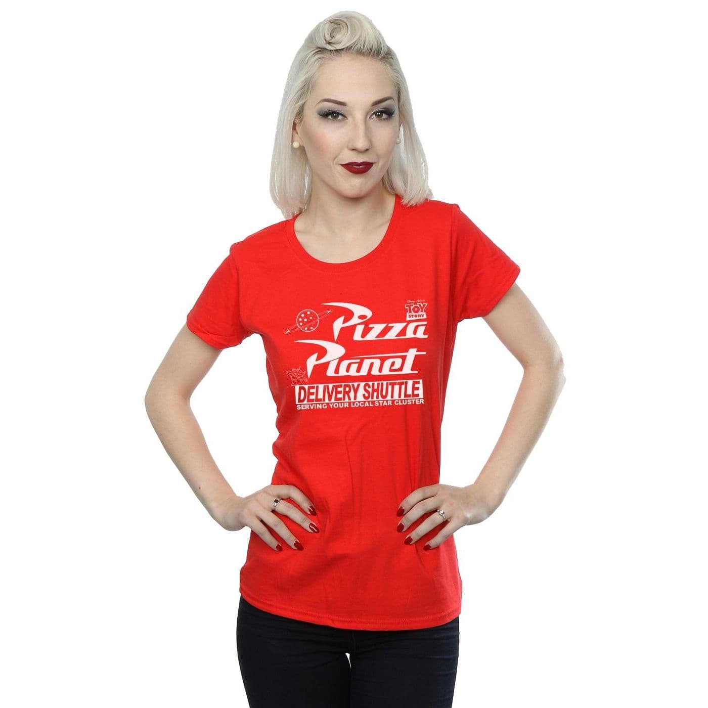 Toy Story Pizza Planet Logo Cotton T Shirt