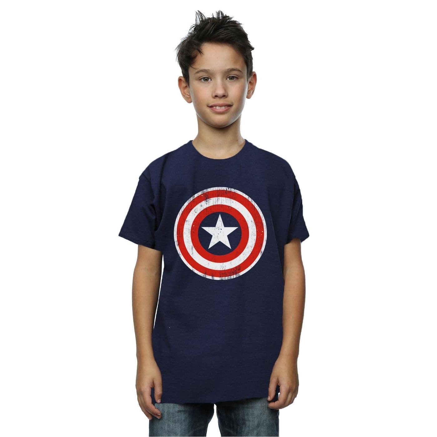 Captain America Cracked Shield T Shirt