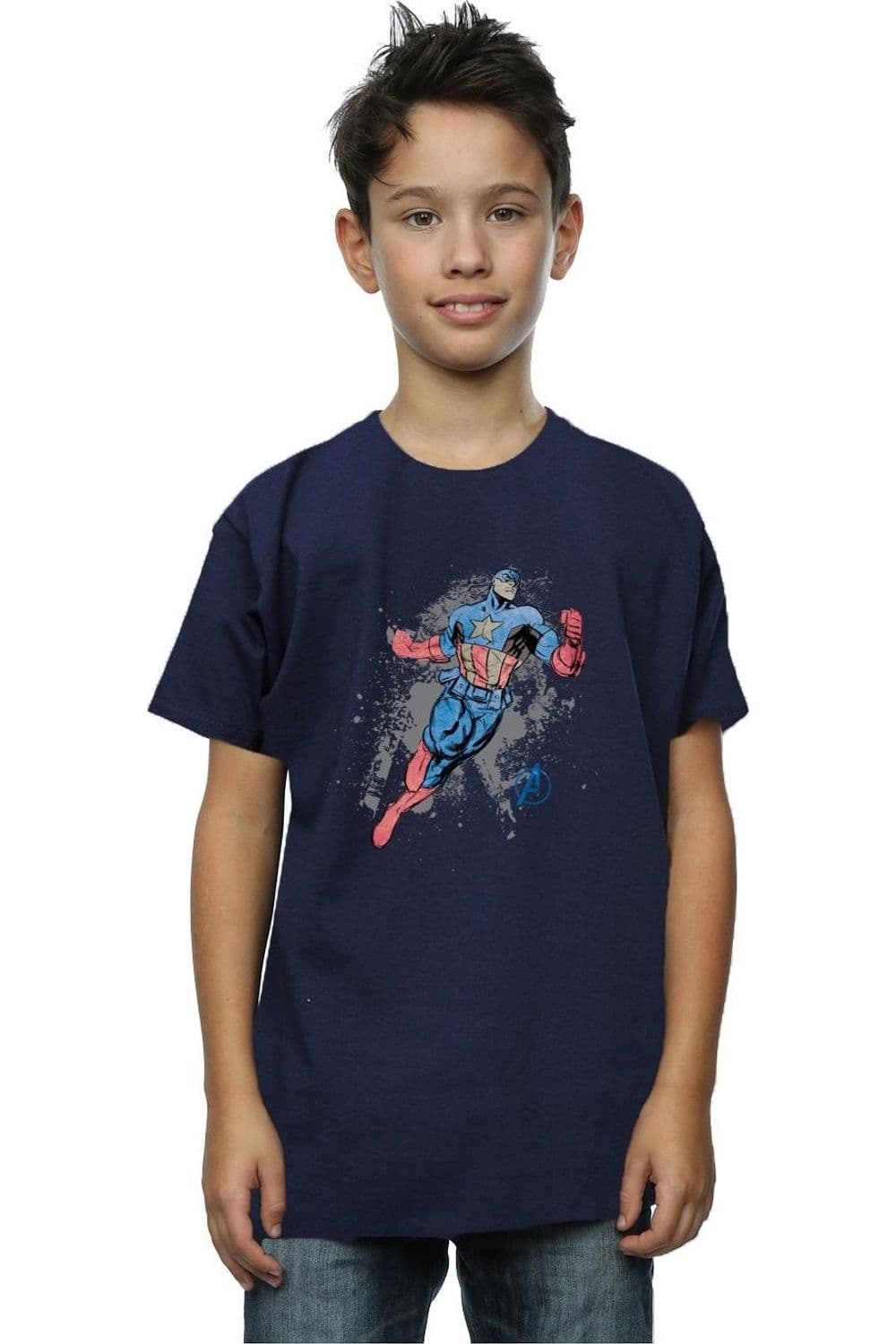 Avengers Captain America Splash T Shirt