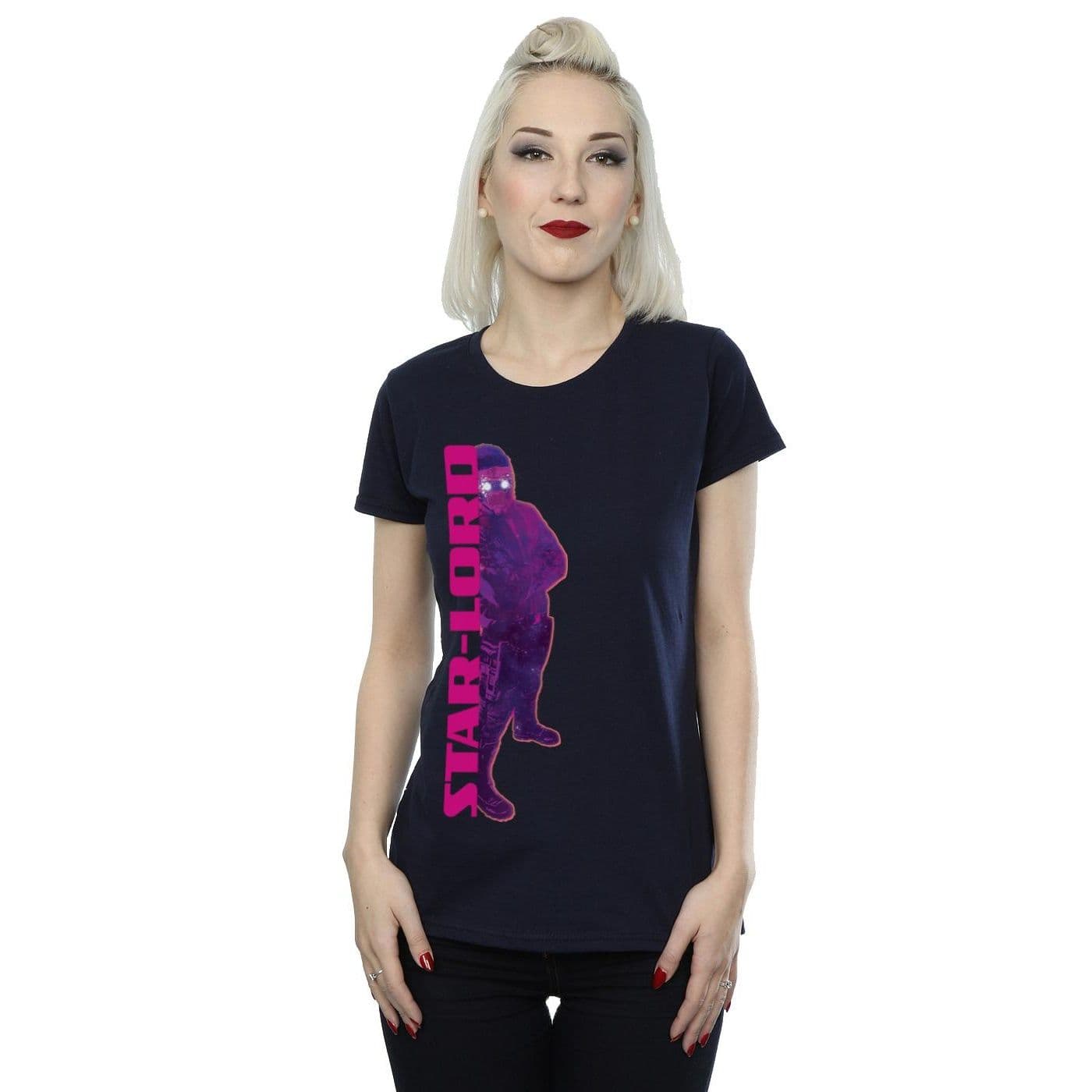 Guardians Galaxy Star Lord Splice Cotton T Shirt
