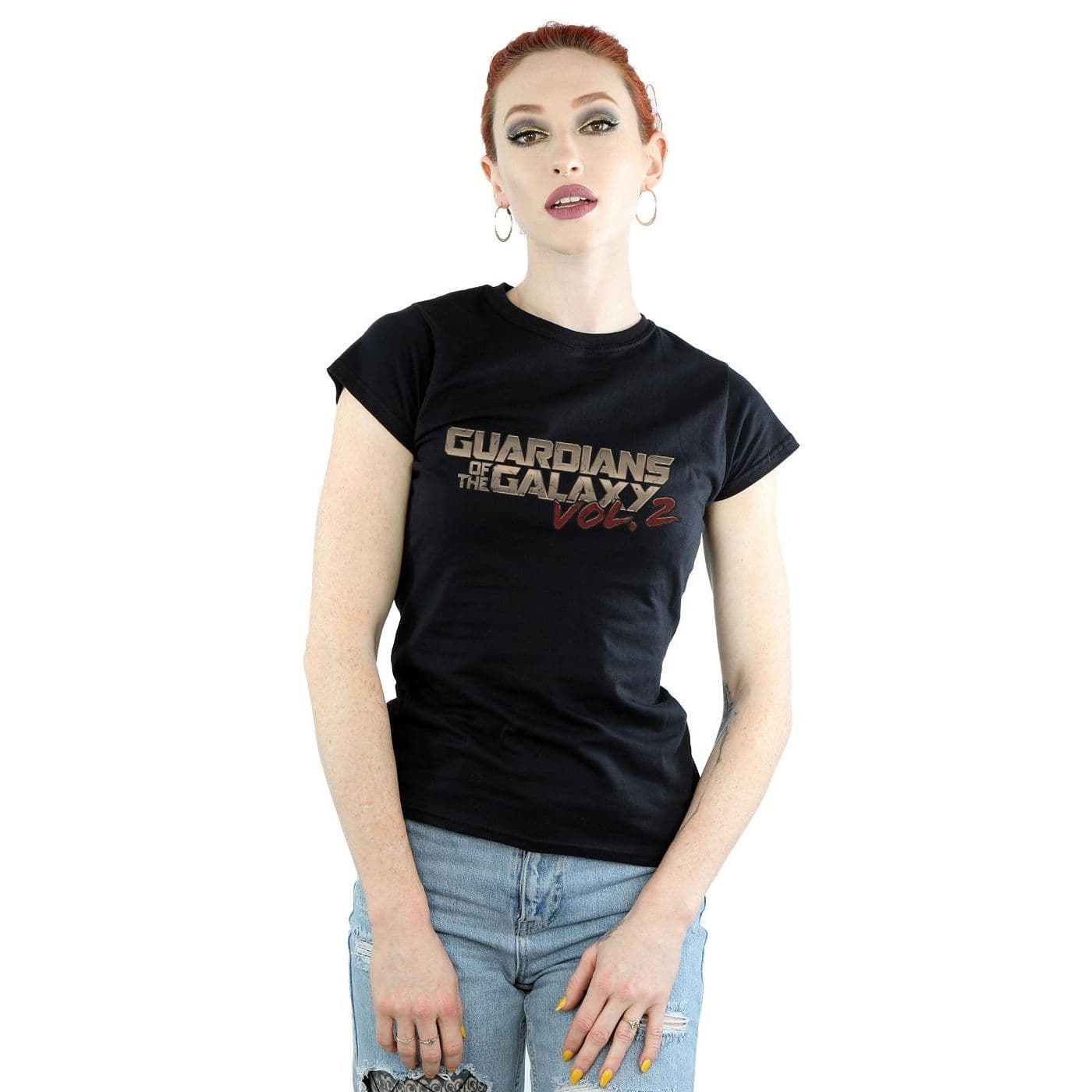 Guardians Galaxy Retro Logo Cotton T Shirt