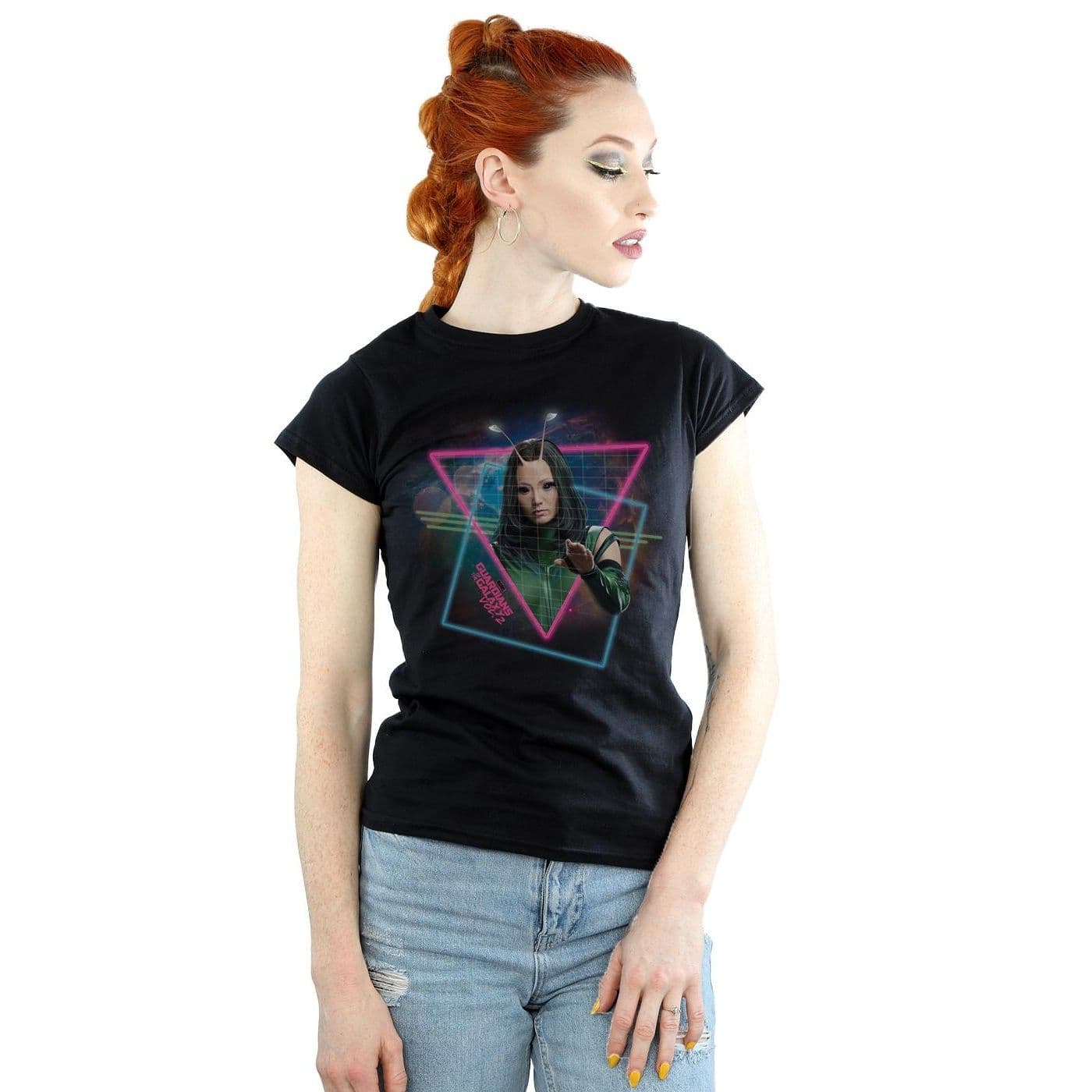 Guardians Galaxy Neon Mantis Cotton T Shirt