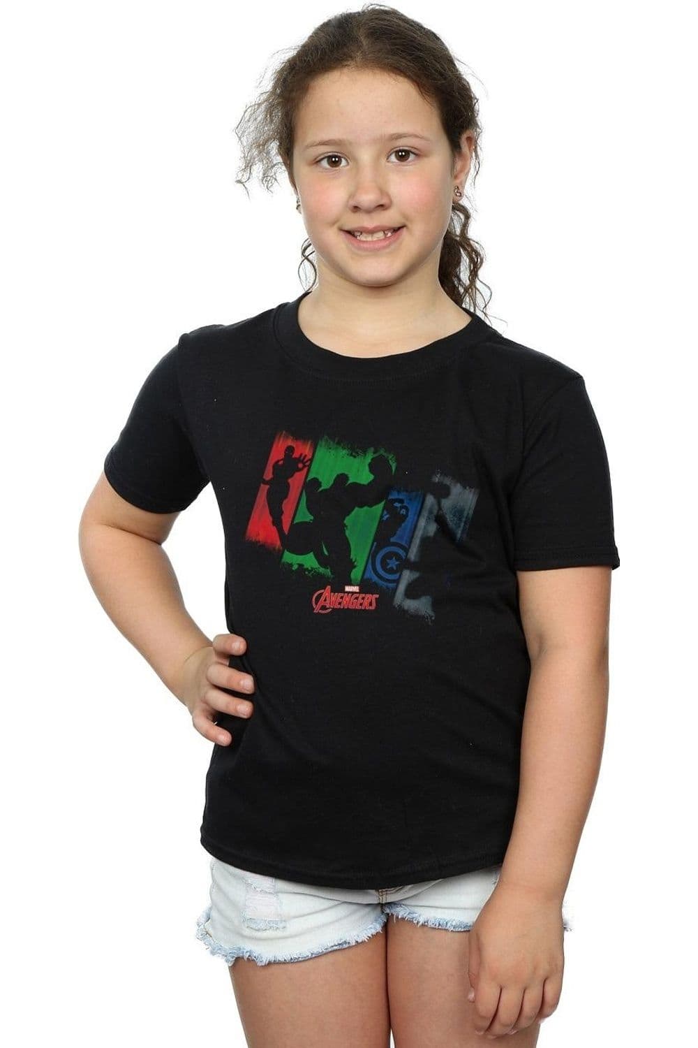 Avengers Team Punch Out Cotton T Shirt