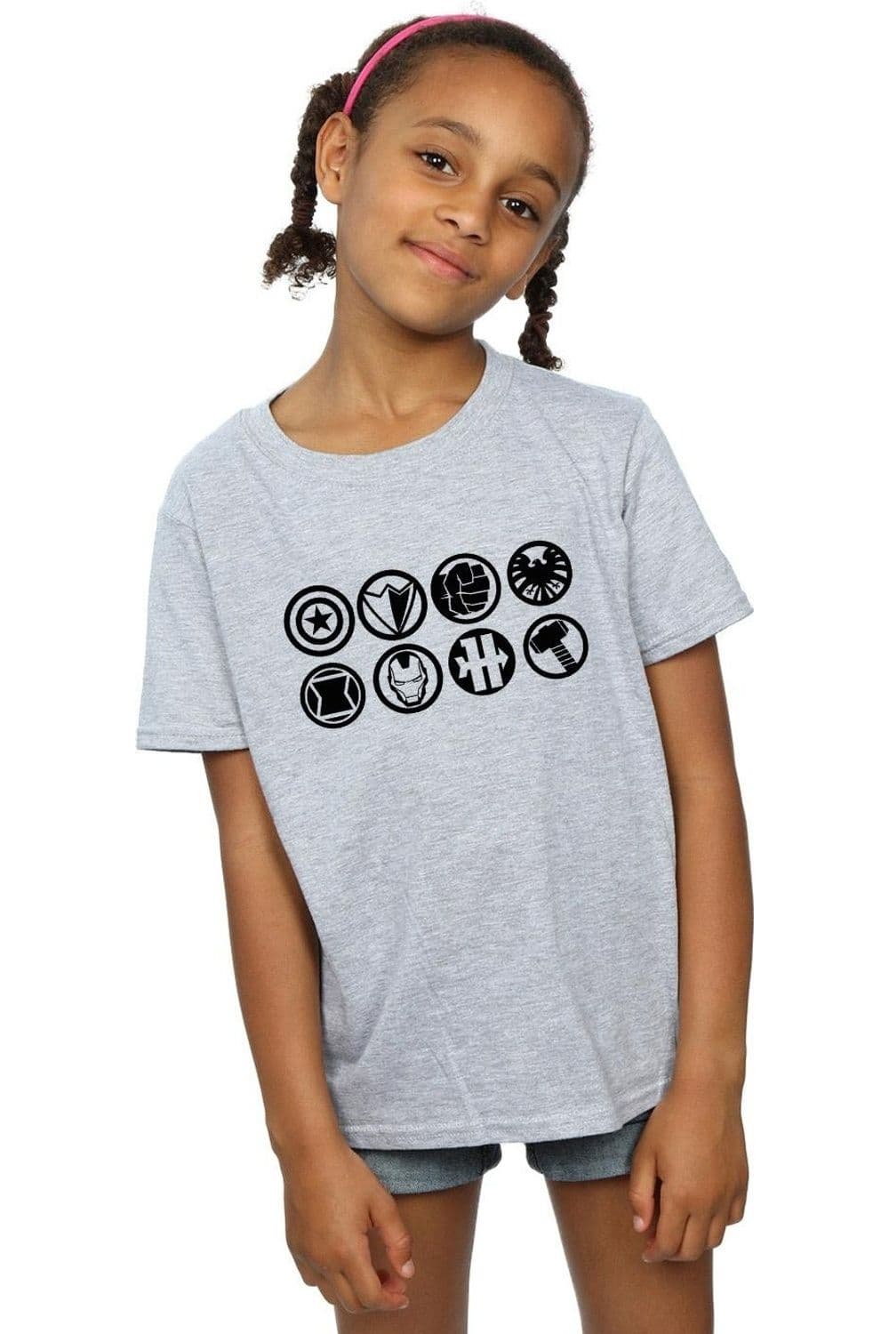 Avengers Team Icons Cotton T Shirt