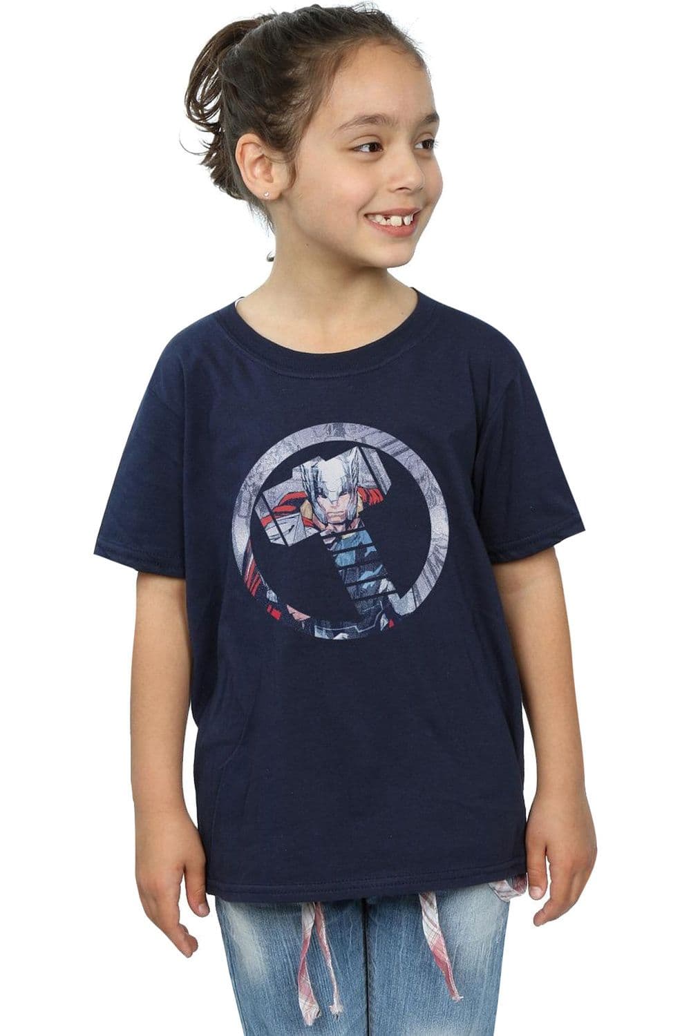 Avengers Thor Montage Symbol Cotton T Shirt