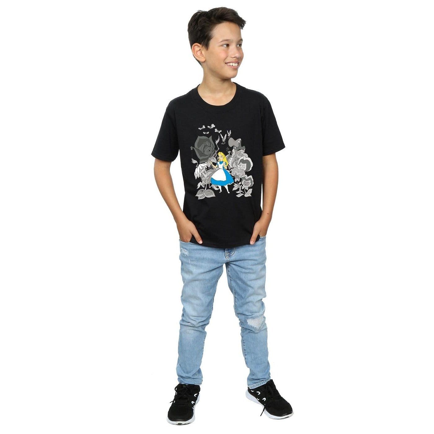 Alice Wonderland Flowers T Shirt