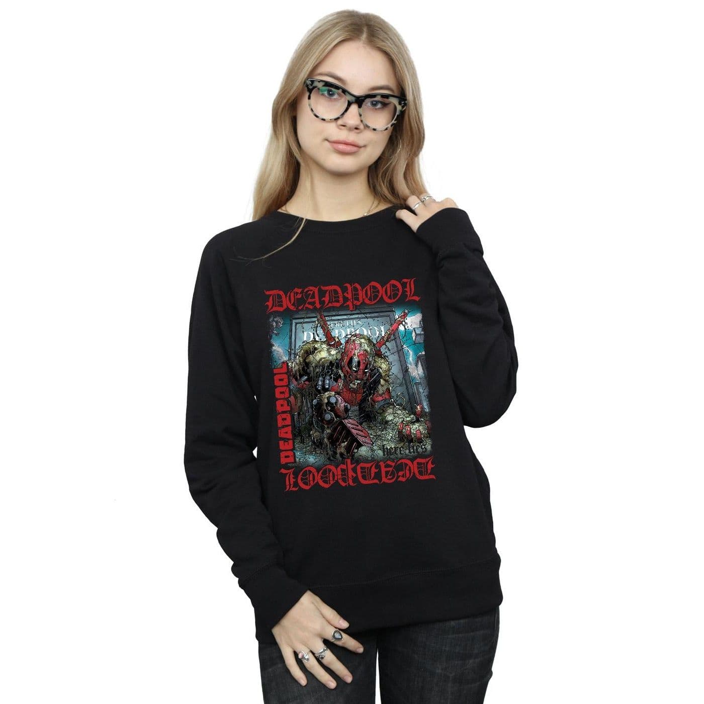 Deadpool Here Lies Deadpool Sweatshirt