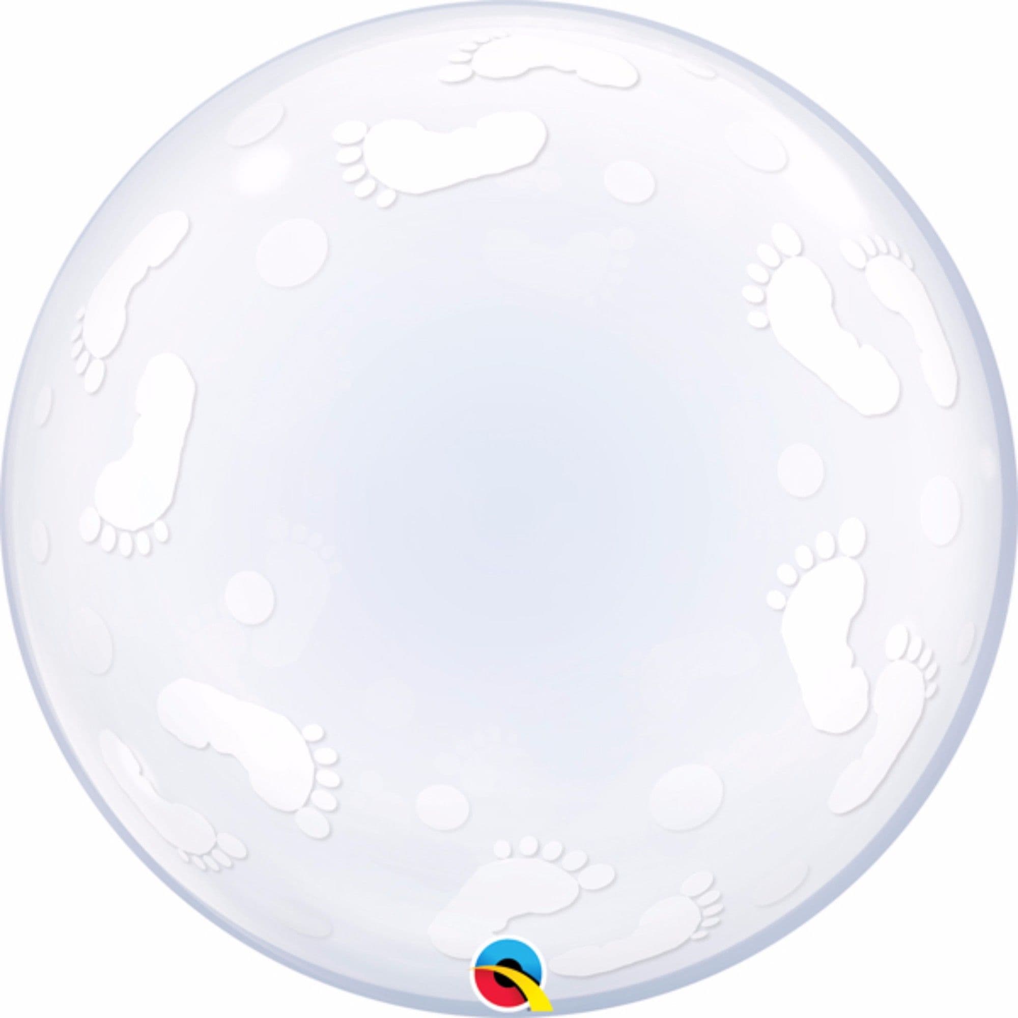 Deco Footprints Single Bubble Balloon