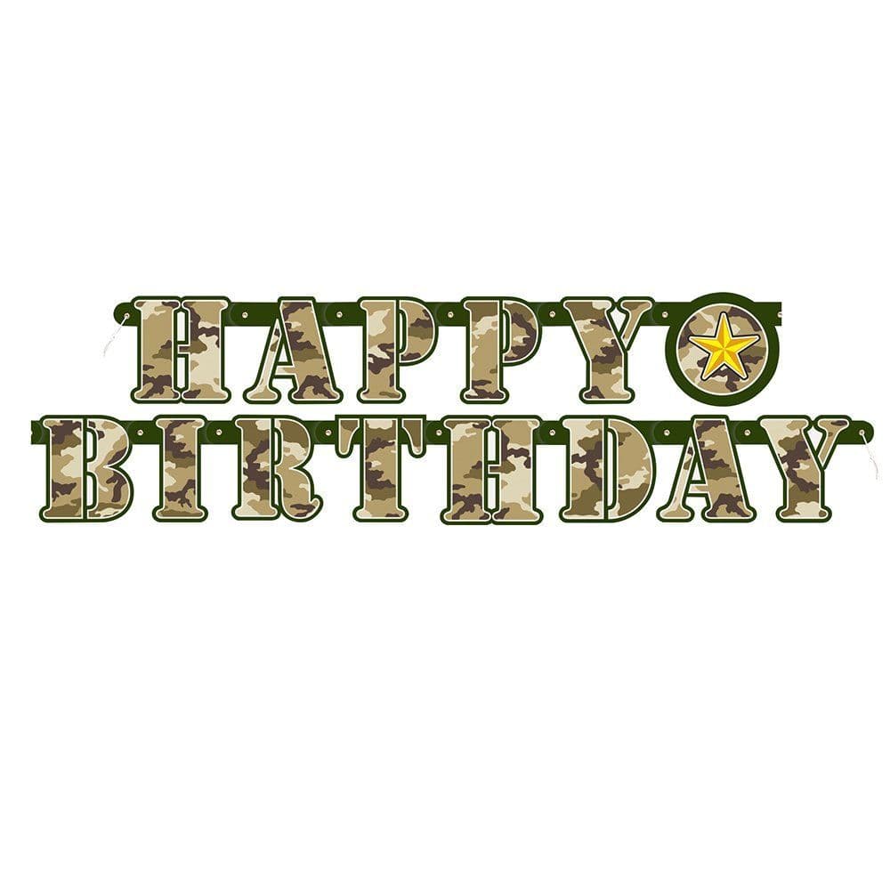 Military Camo Jointed Banner