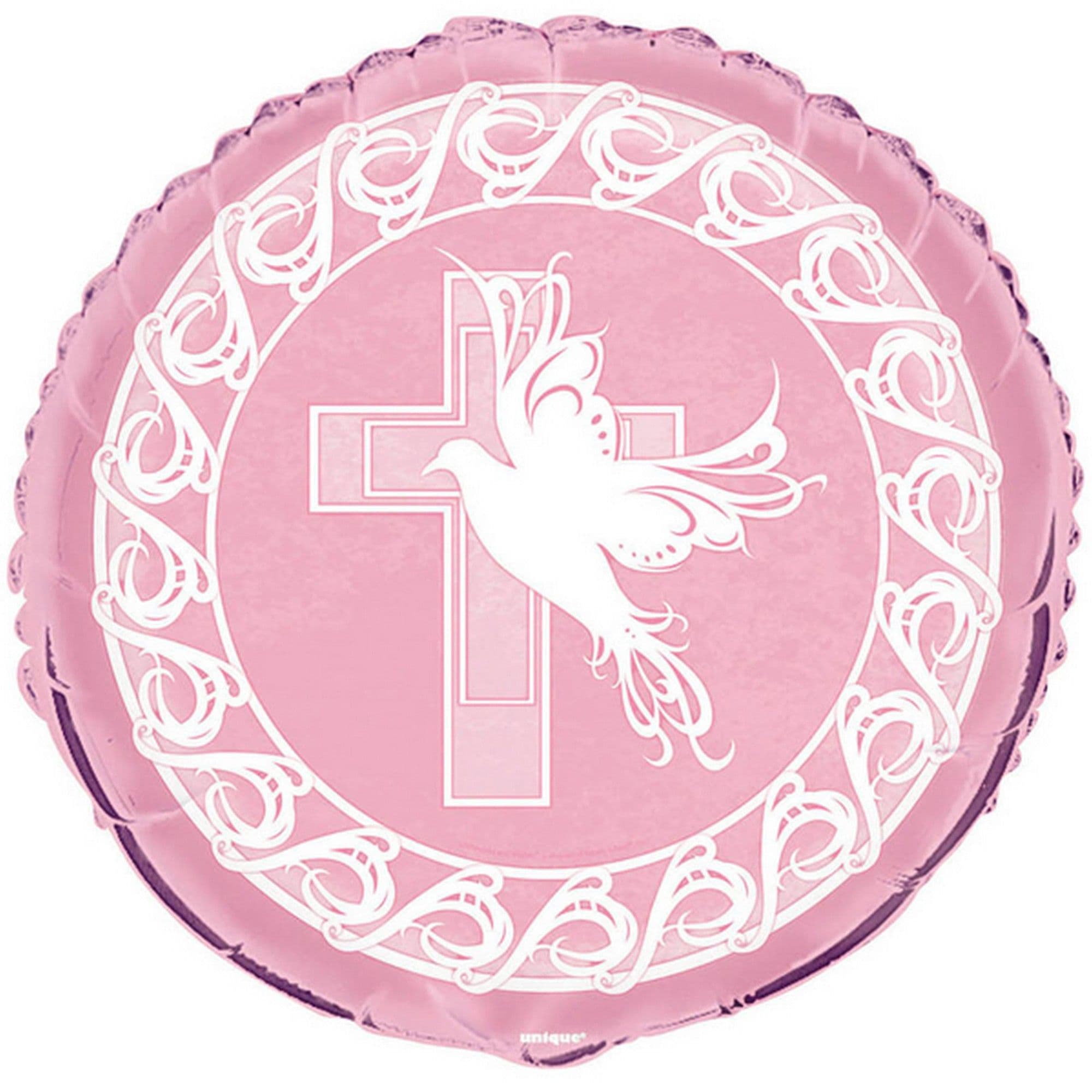 Dove Cross Communion Foil Balloon