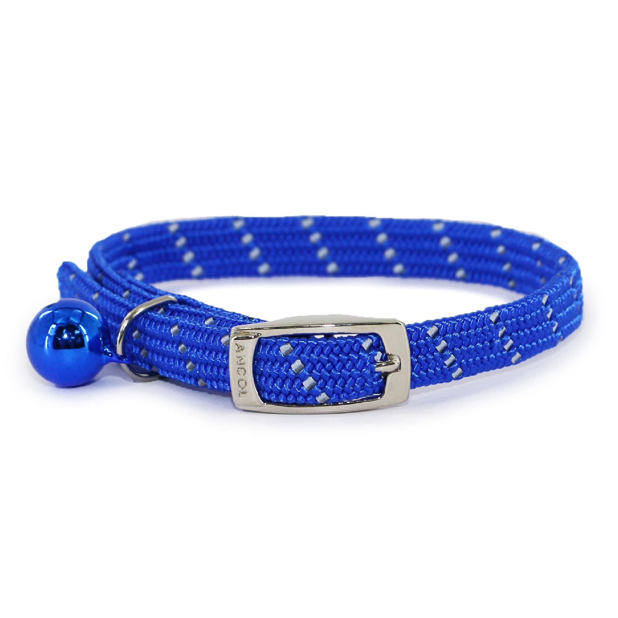 Quick Release Adjustable Reflective Elasticated Soft Weave Cat Collar
