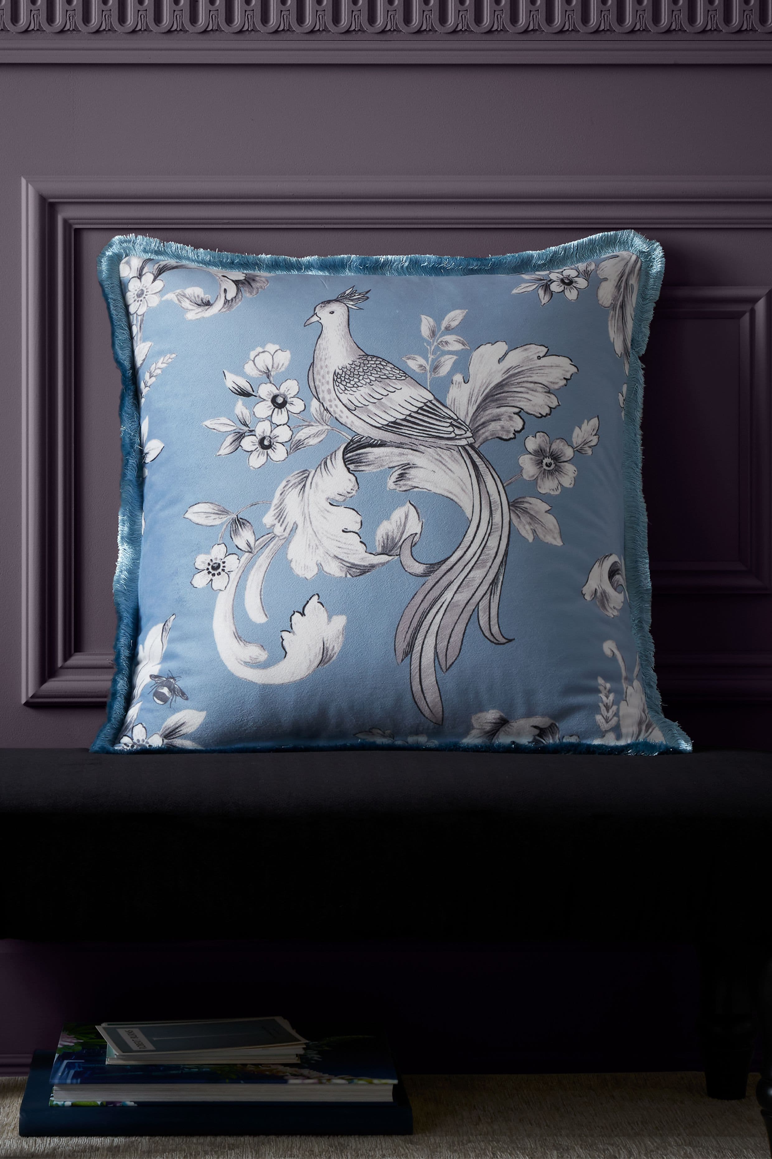 'Regal Floral Bird' Cushion