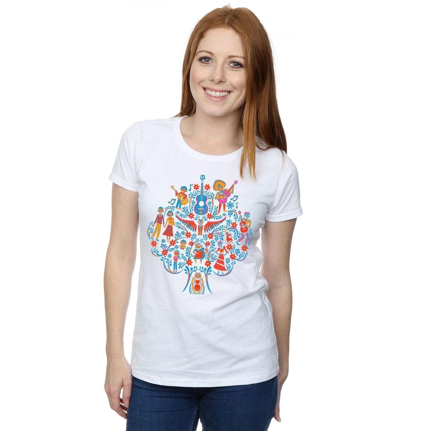 Coco Tree Pattern Cotton T Shirt