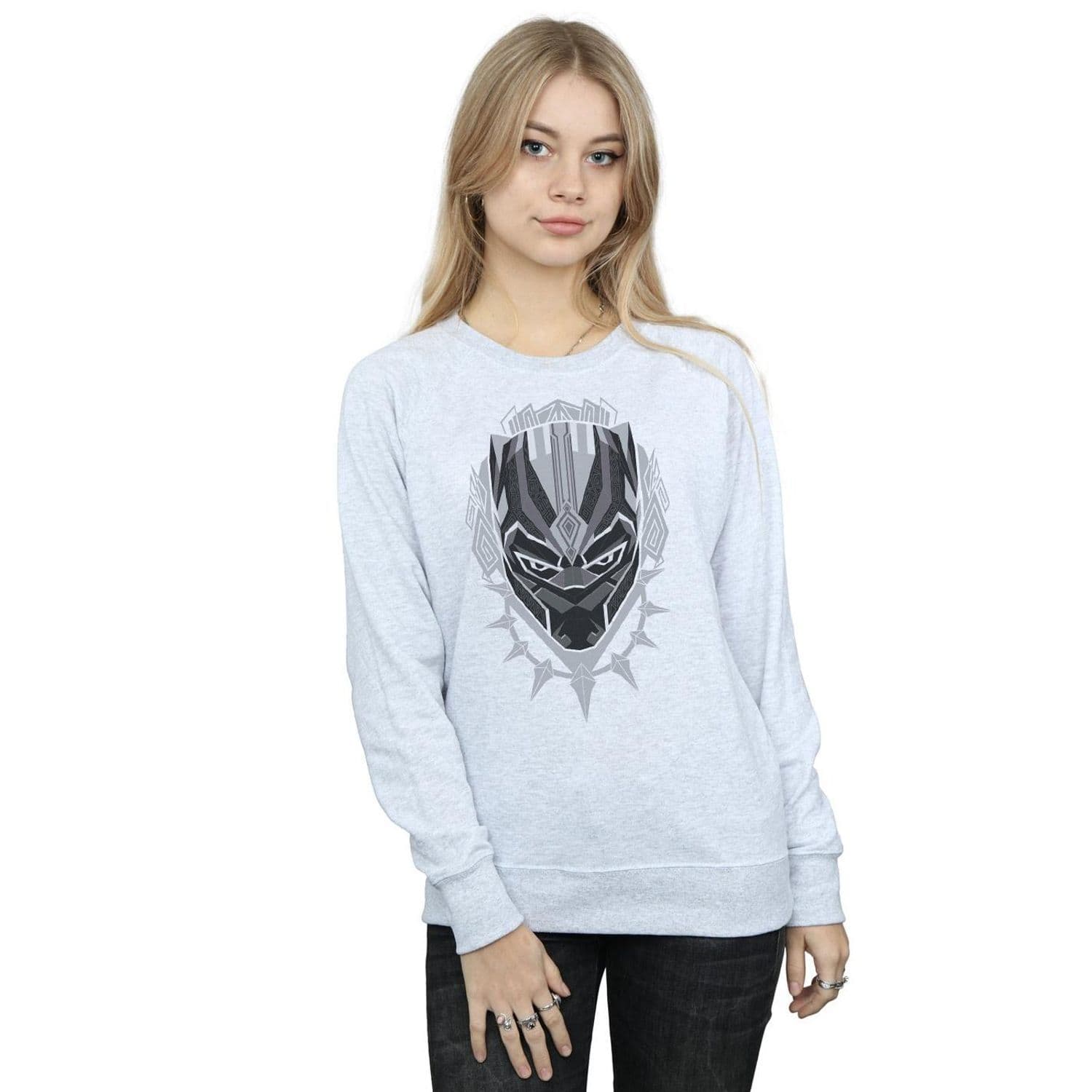 Panther Head Sweatshirt Grey