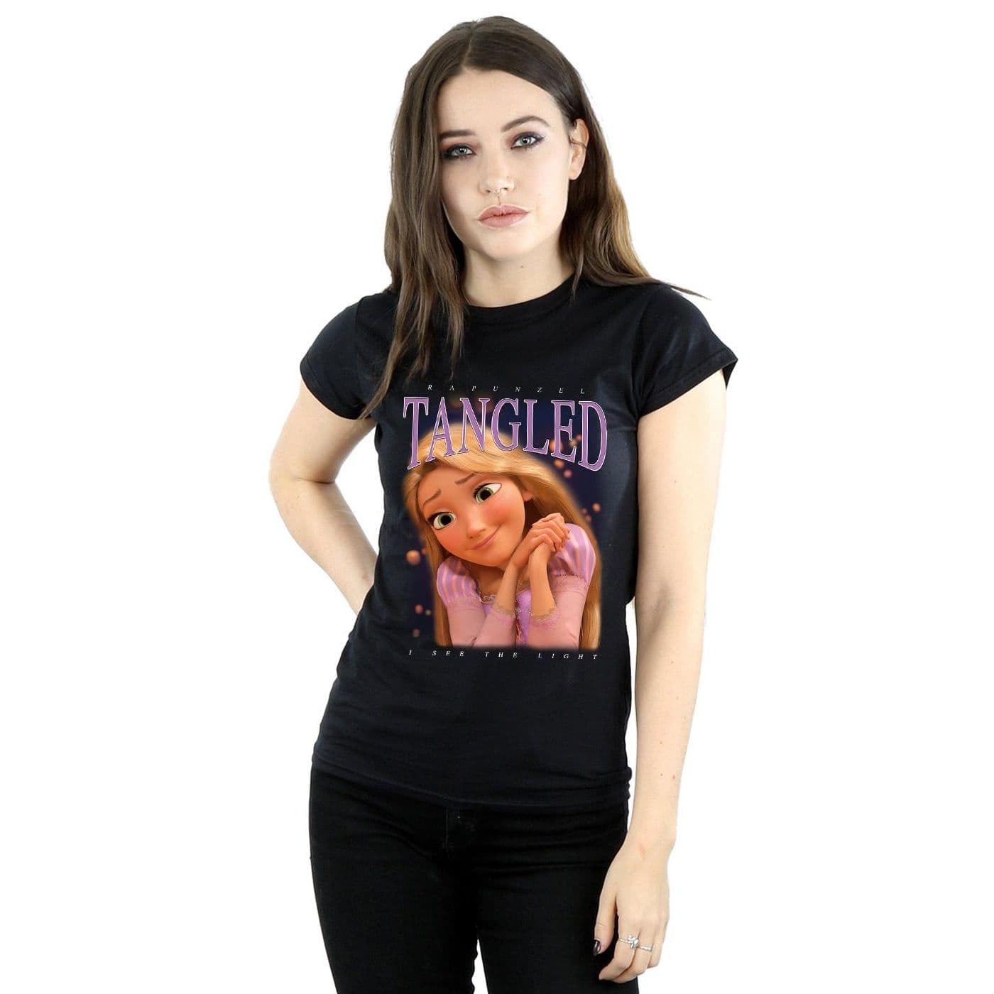 Tangled Rapunzel Montage Cotton T Shirt