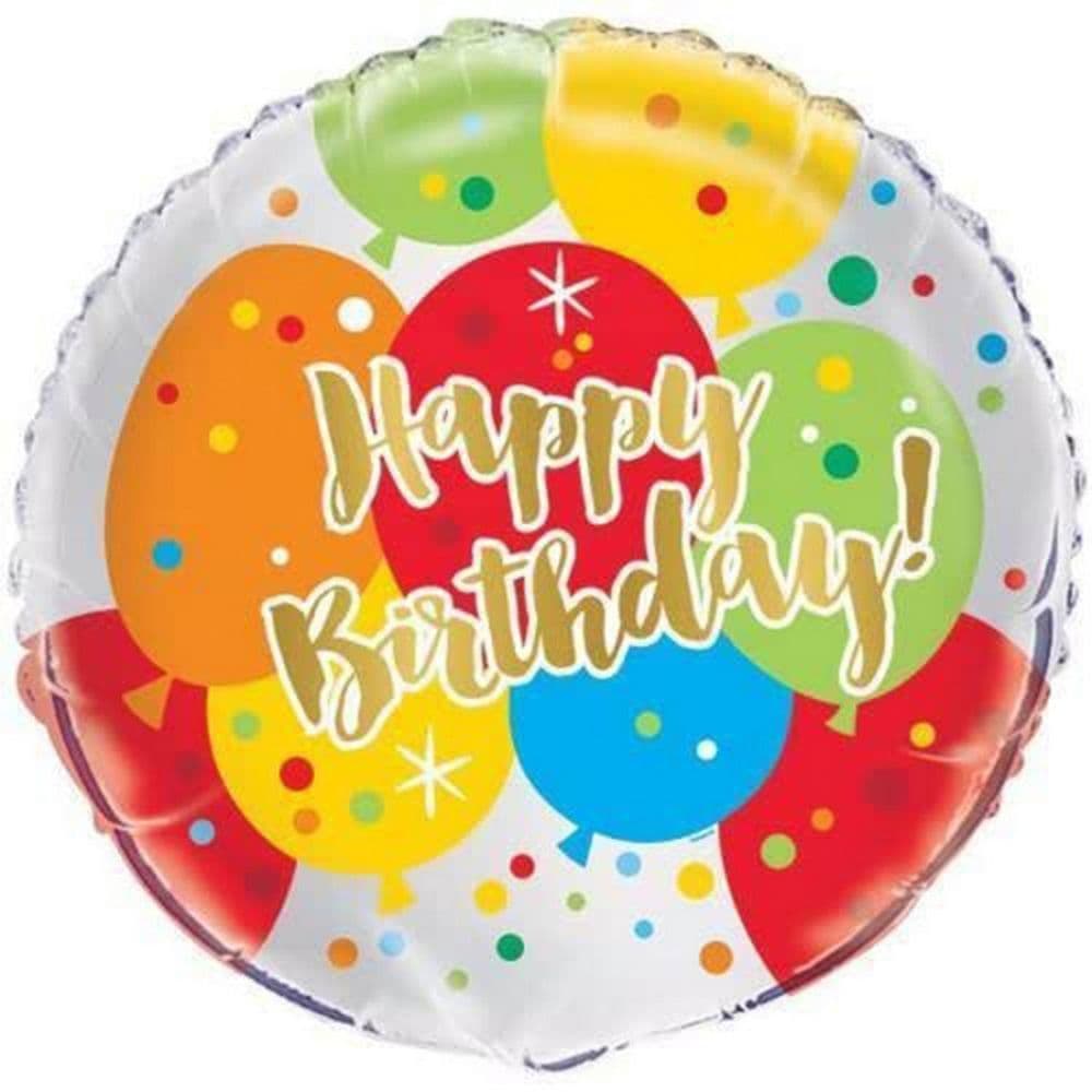 Happy Birthday 18in Foil Balloon