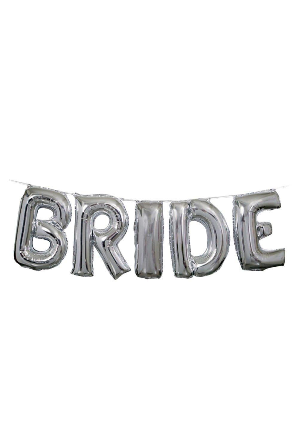 Bride Wedding Foil Balloon Banner Kit 9ft