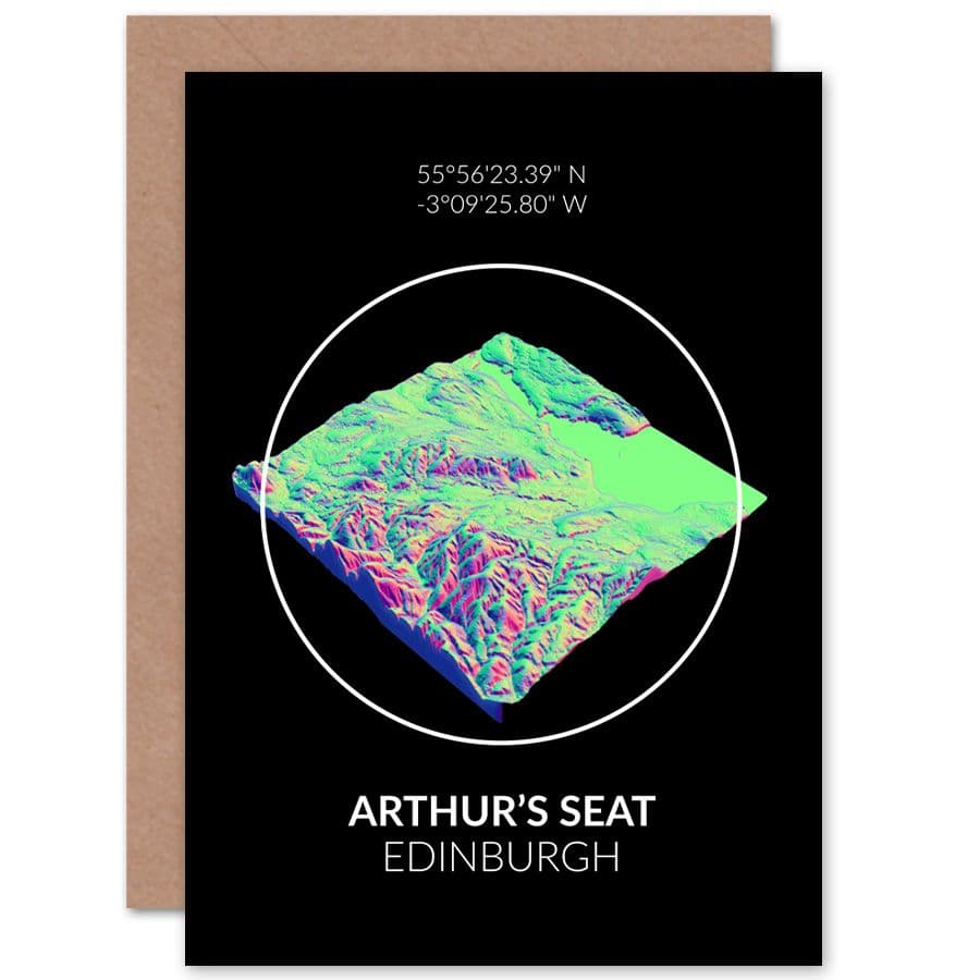 Arthurs Seat Mountain Greetings Card