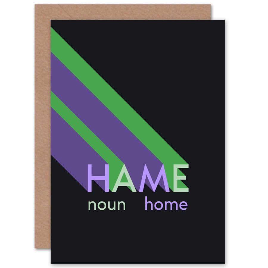 Scottish Definition Hame Greetings Card