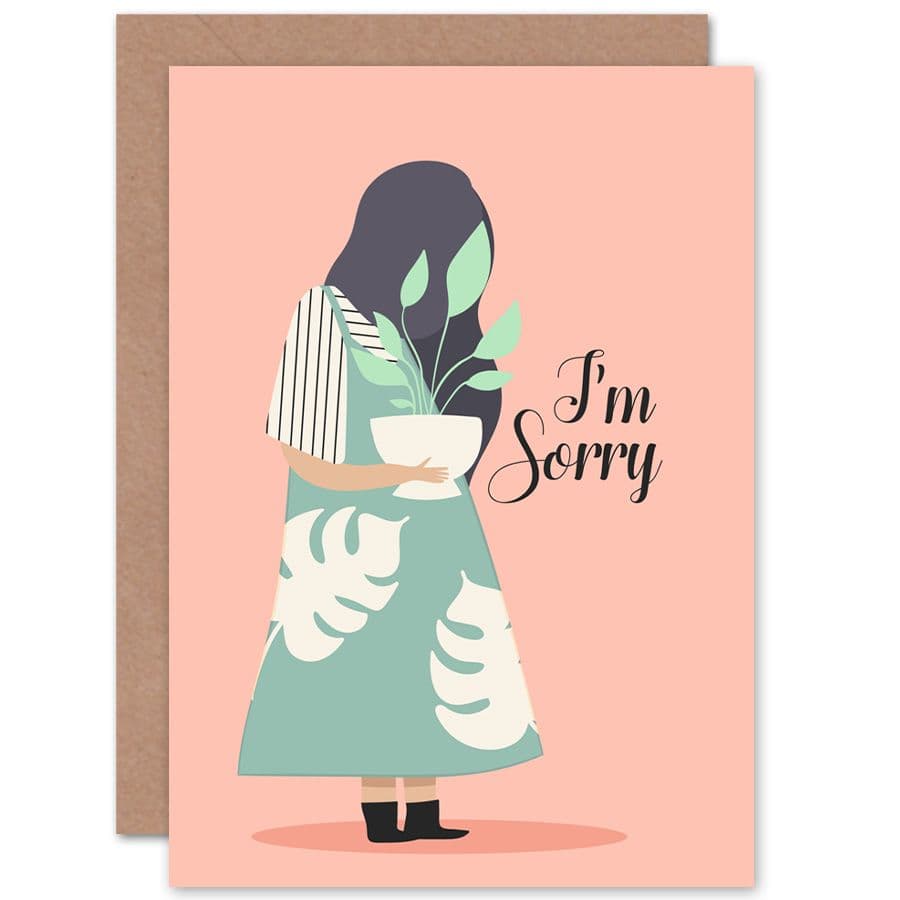 Sorry Plant Greetings Card