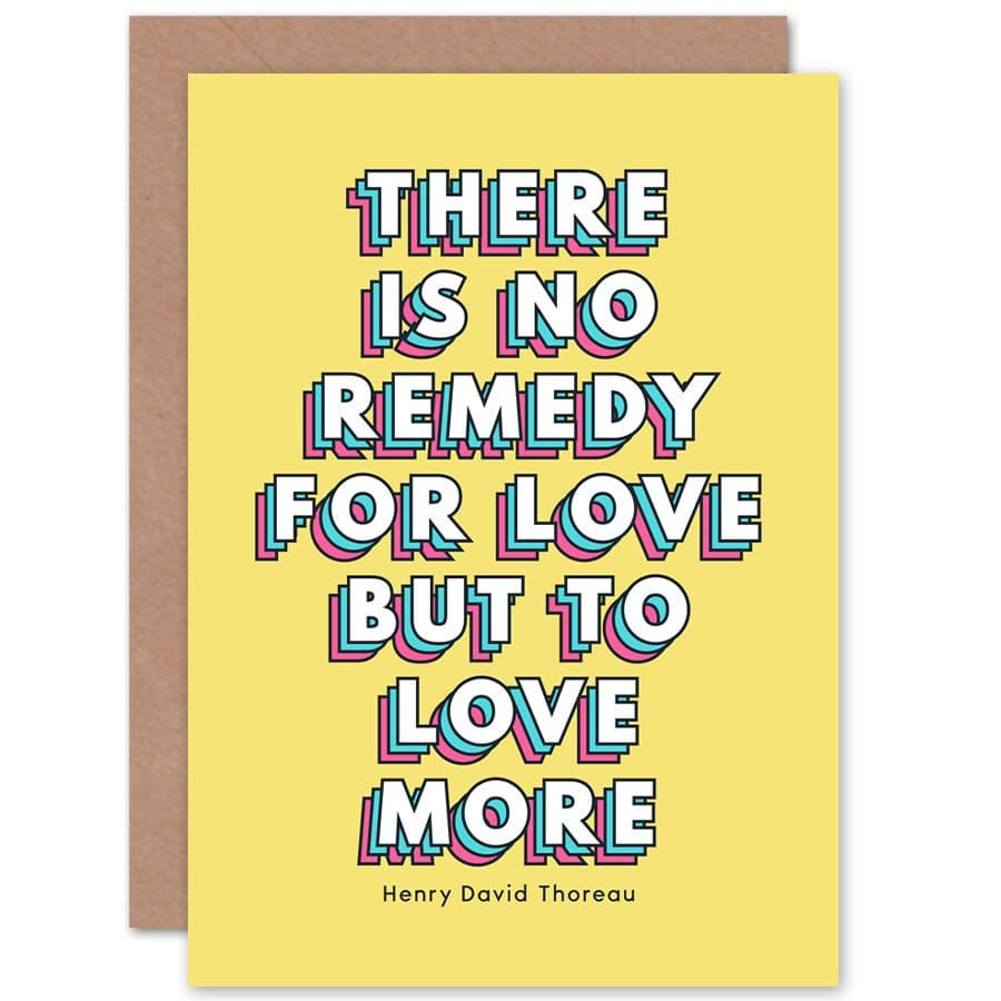 No Remedy For Love Greetings Card