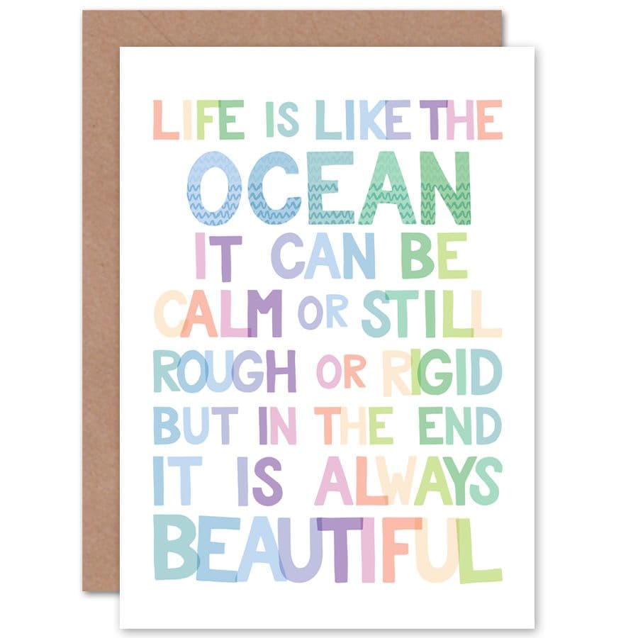 Ocean Always Beautiful Greetings Card