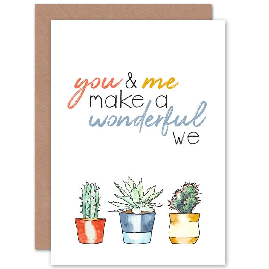 Wonderful We Cacti Greetings Card