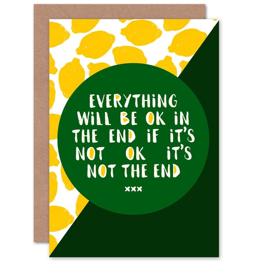 Lemons Support Friendship Greetings Card