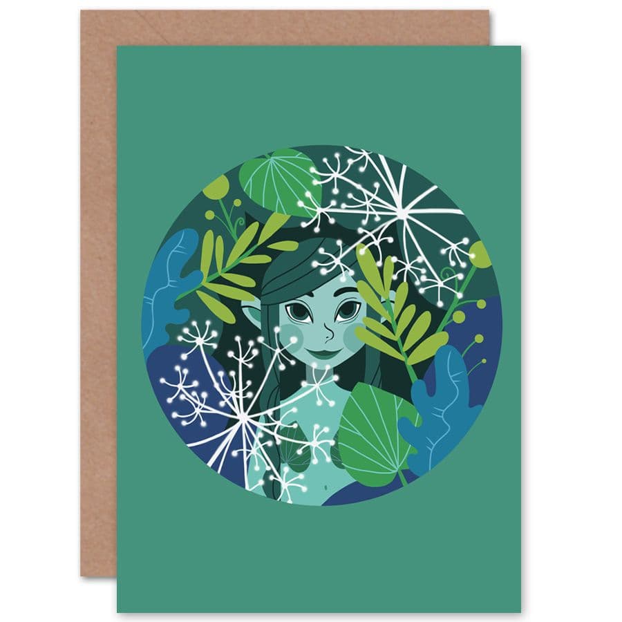 Fairies Floral Greetings Card