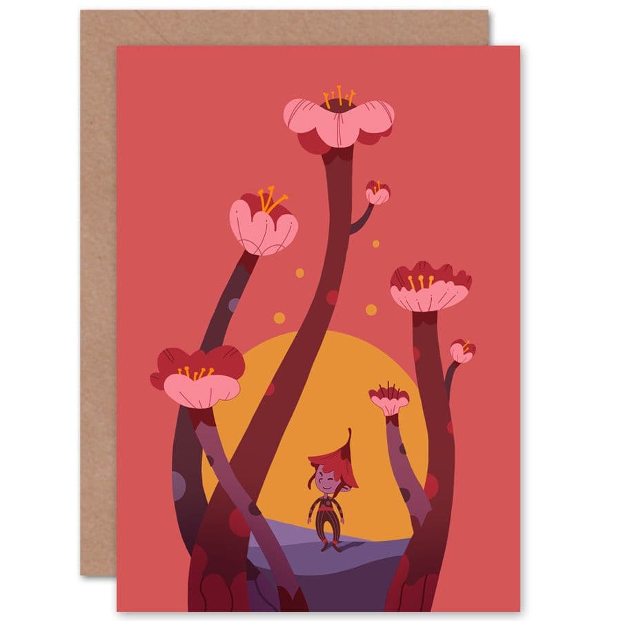 Fairies Sunset Sprite Greetings Card
