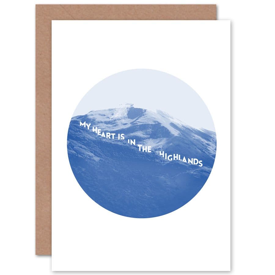 Scotland Heart Highlands Greetings Card
