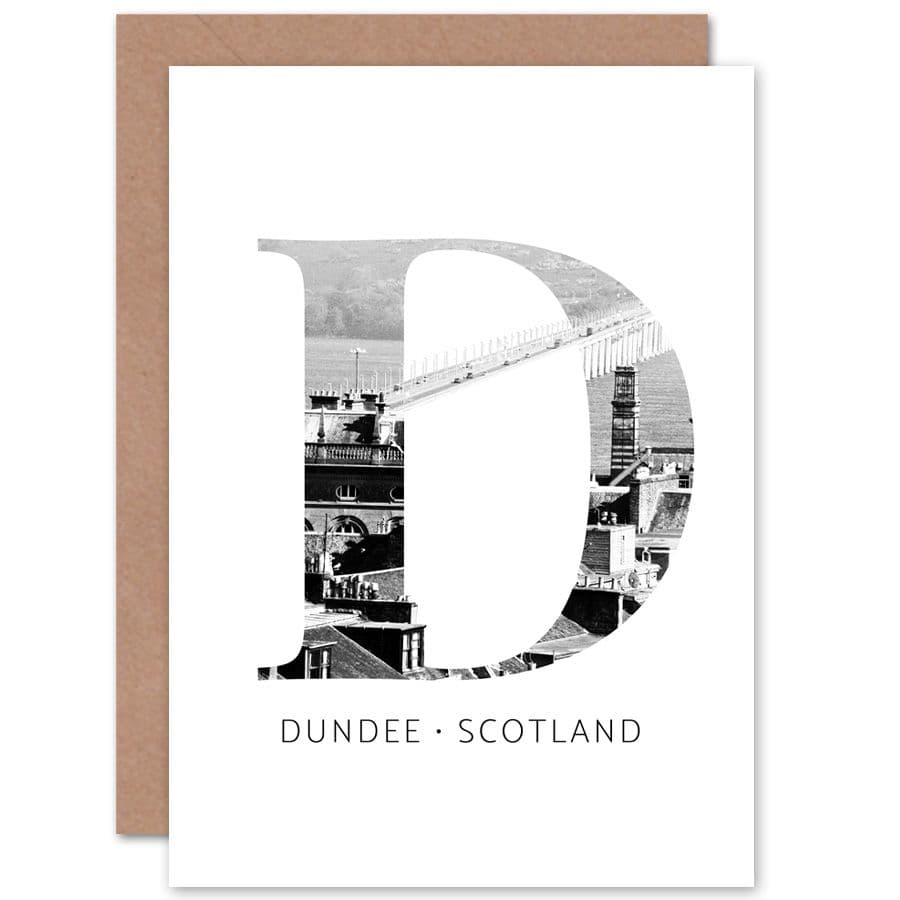 Scotland Dundee Letter Greetings Card