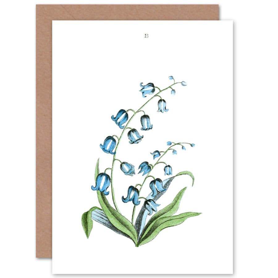 Flower Bluebells Greetings Card