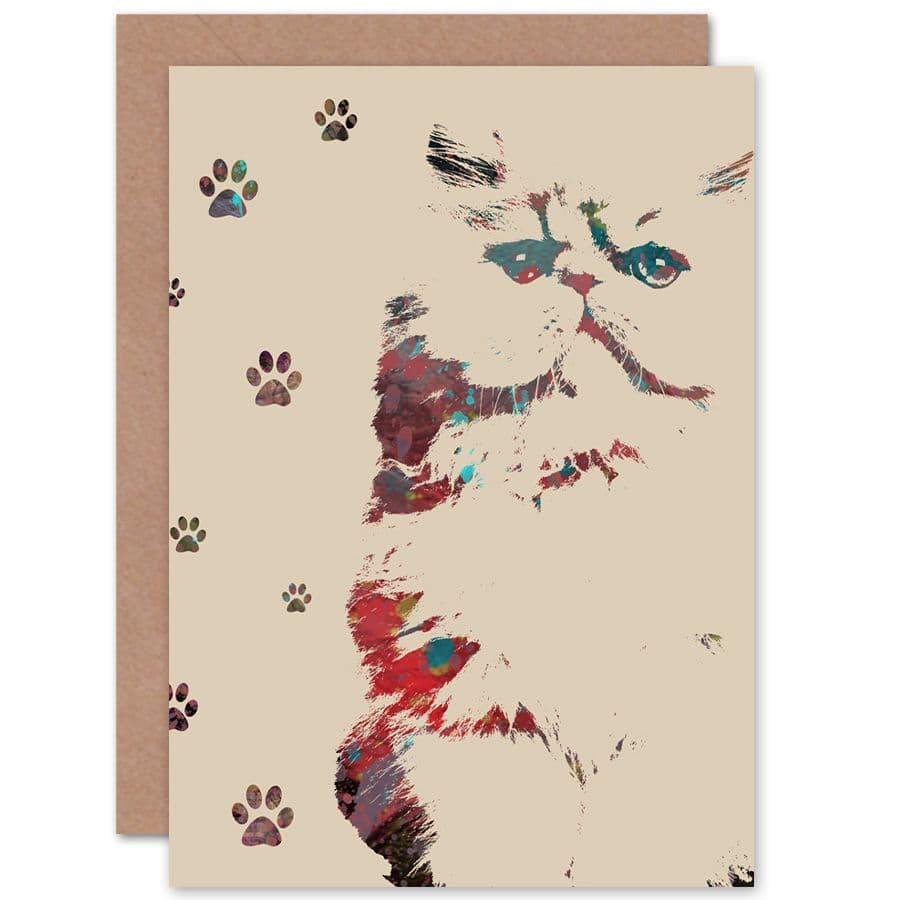 Cat Paw s Greetings Card