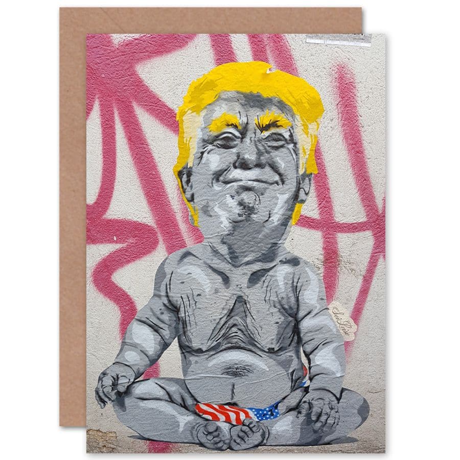 Trump Graffiti Greetings Card