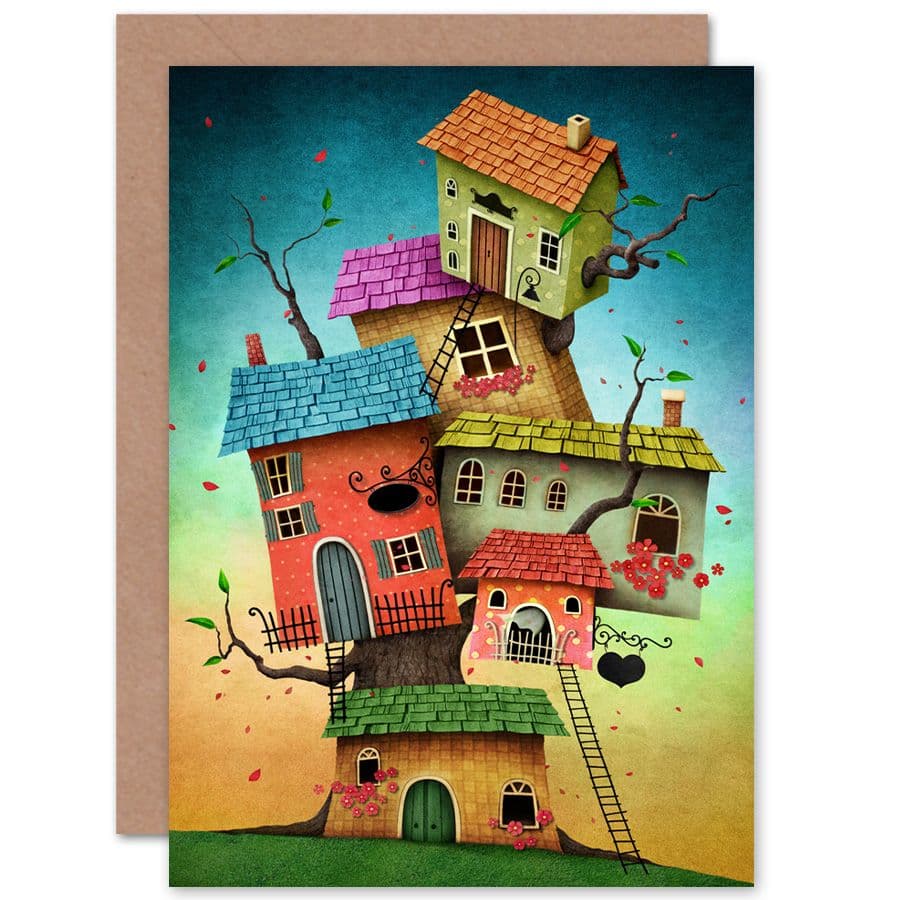 Treehouse Cute Greetings Card