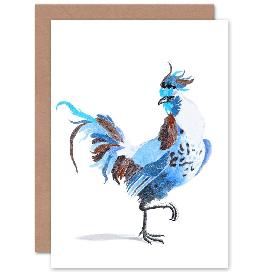 Style Cock Johan Teyler Greetings Card
