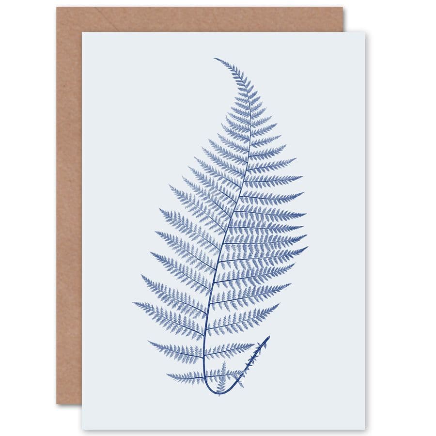 Botanics Cobalt Fern Alpestre Greetings Card