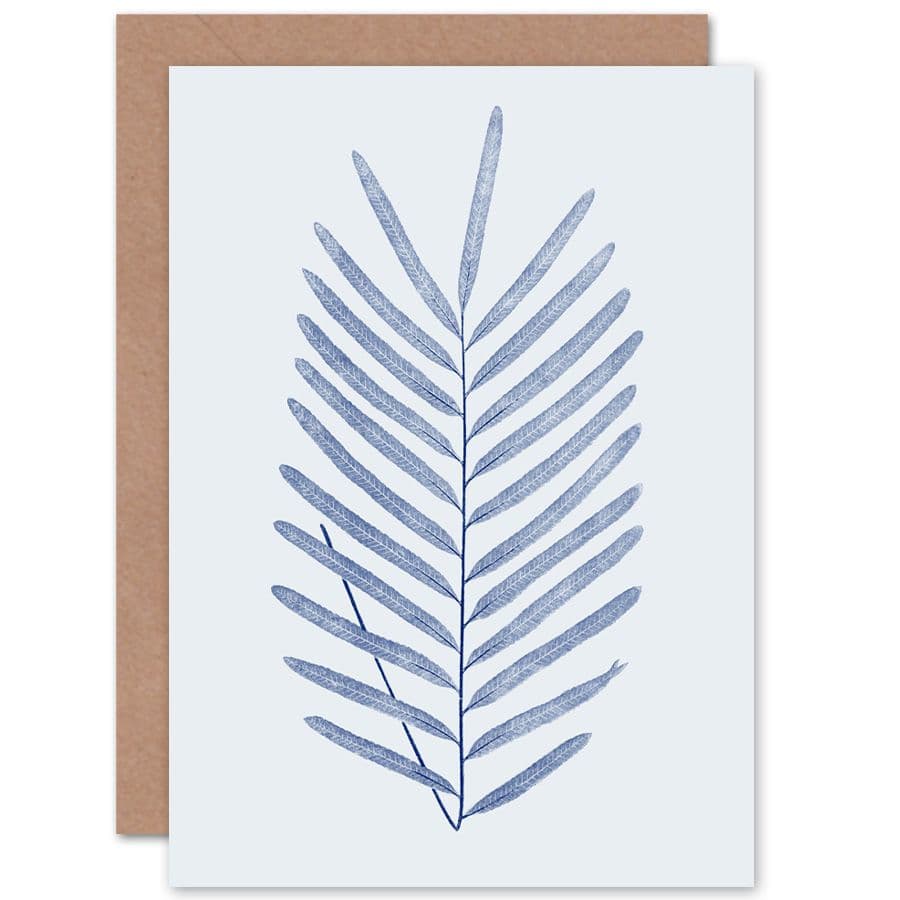 Botanics Cobalt Fern Diversifolium Greetings Card