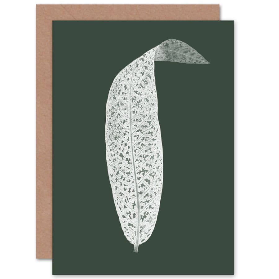 Botanics Hunter Green Leaf Greetings Card