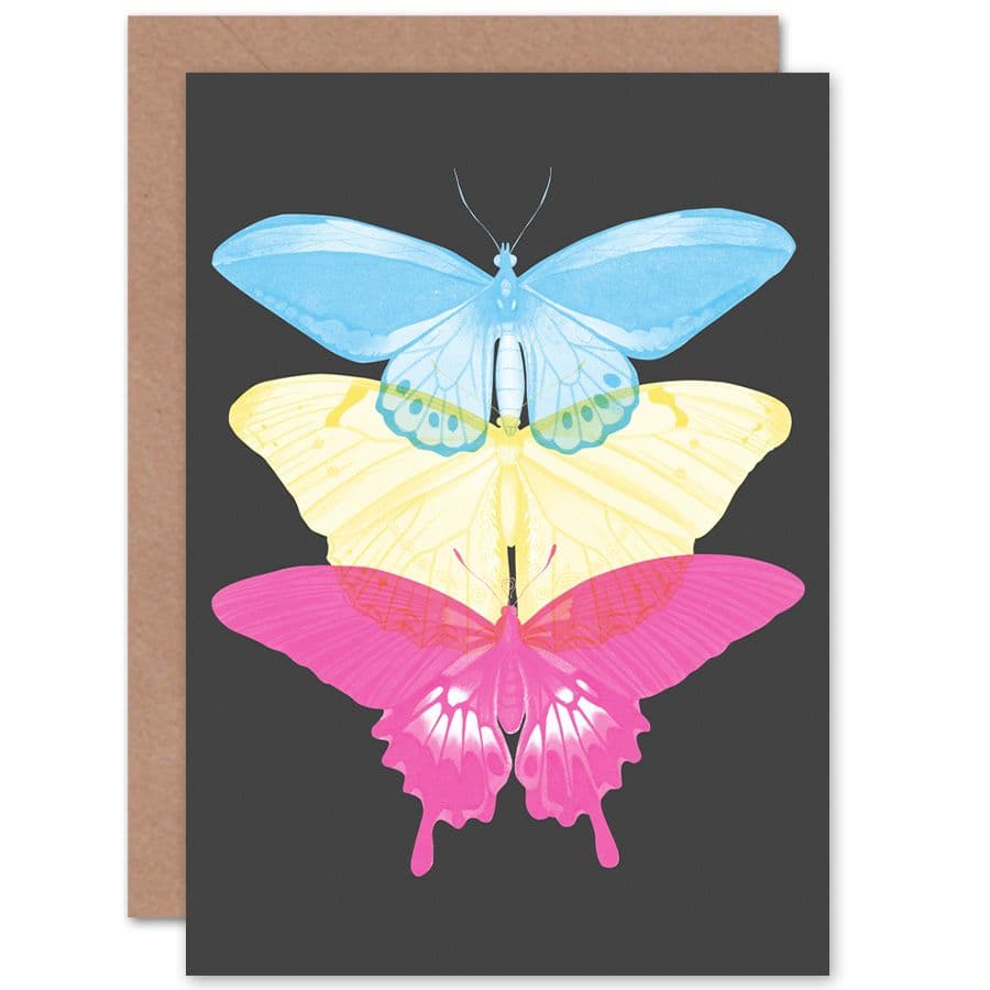 Butterflies CMYK Greetings Card