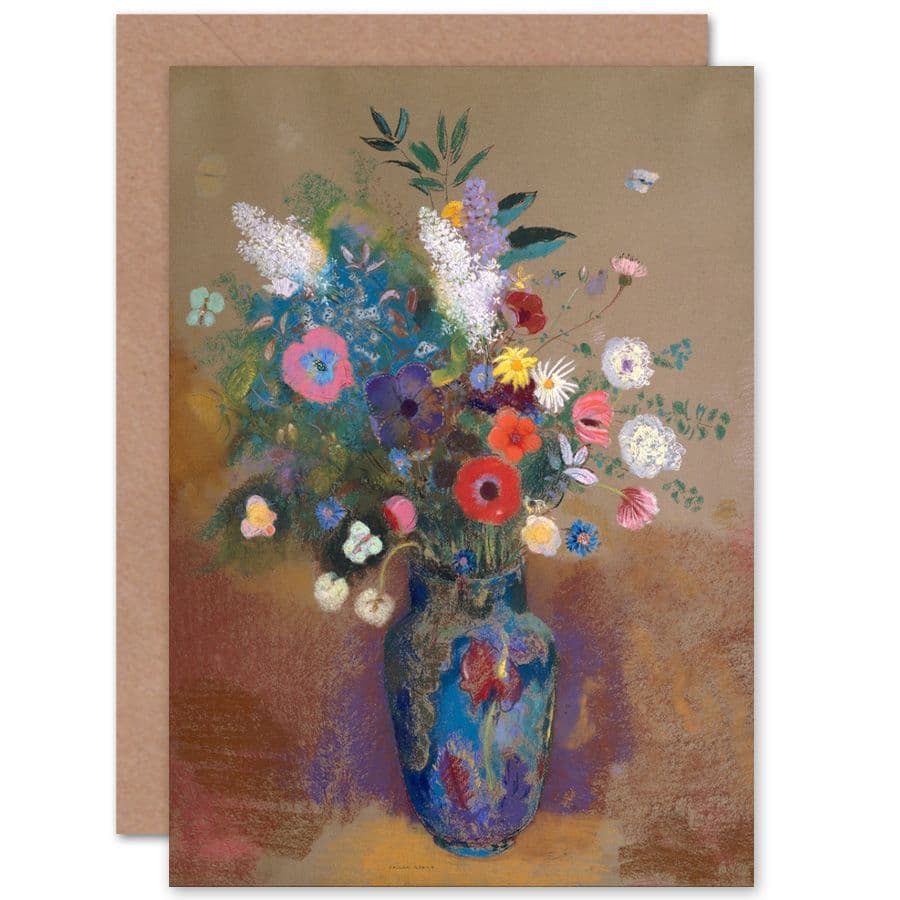 Flowers Odilon Redon Greetings Card