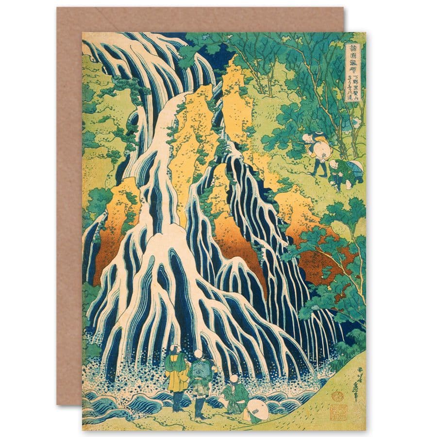 Katsushika Hokusai Japan Mount Kurokami Greetings Card