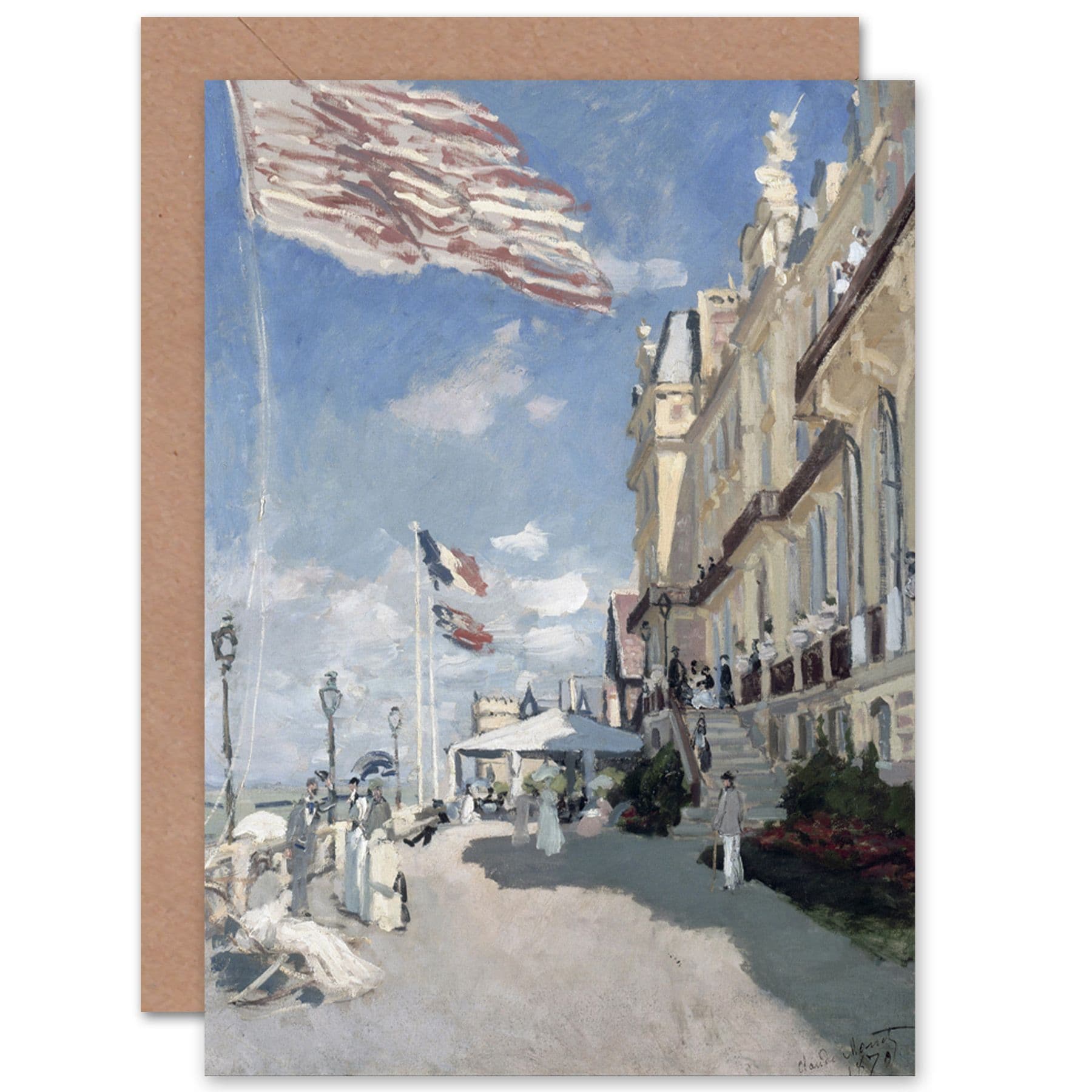 Claude Monet Hotel Des Roches Noires Trouville Fine Art Greetings Card