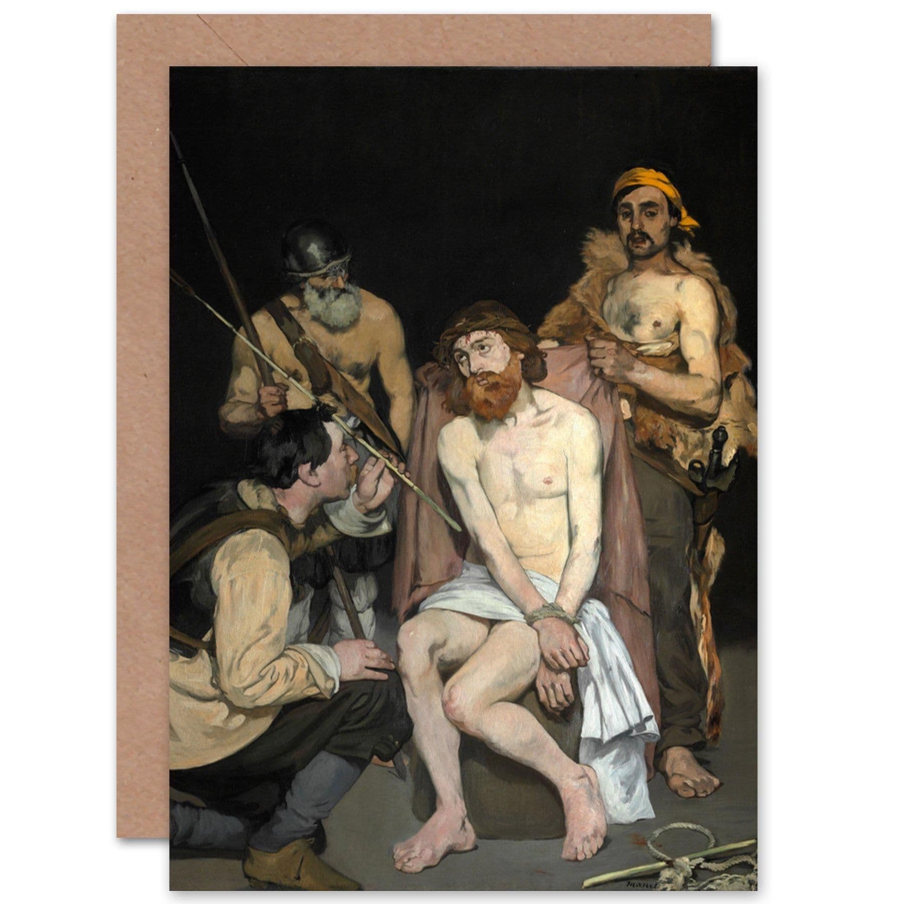 Edouard Manet Jesus Mocked By The Soldiers Fine Art Greetings Card