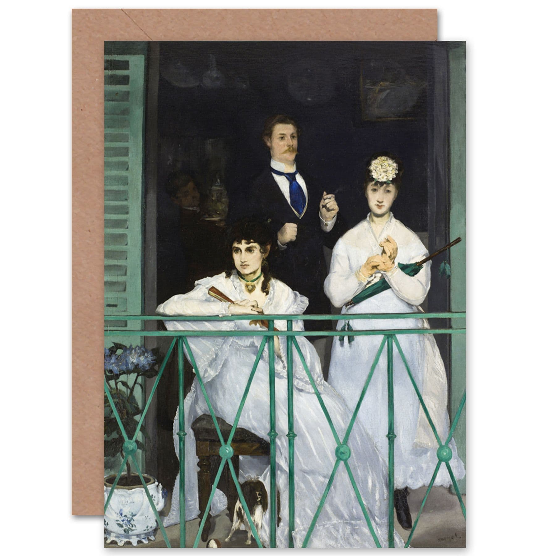 Edouard Manet Balcony Fine Art Greetings Card