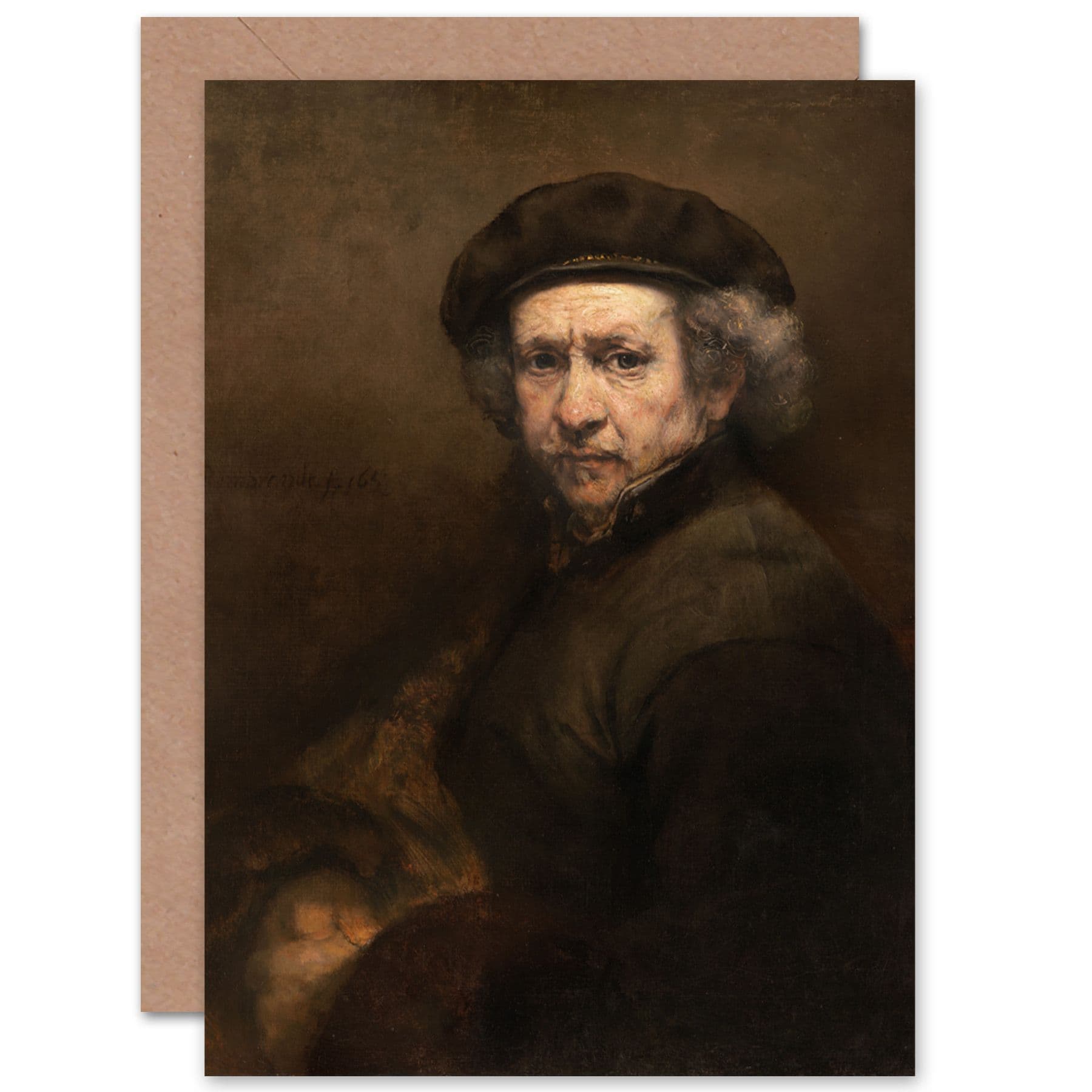 Rembrandt Self Portrait Fine Art Greetings Card