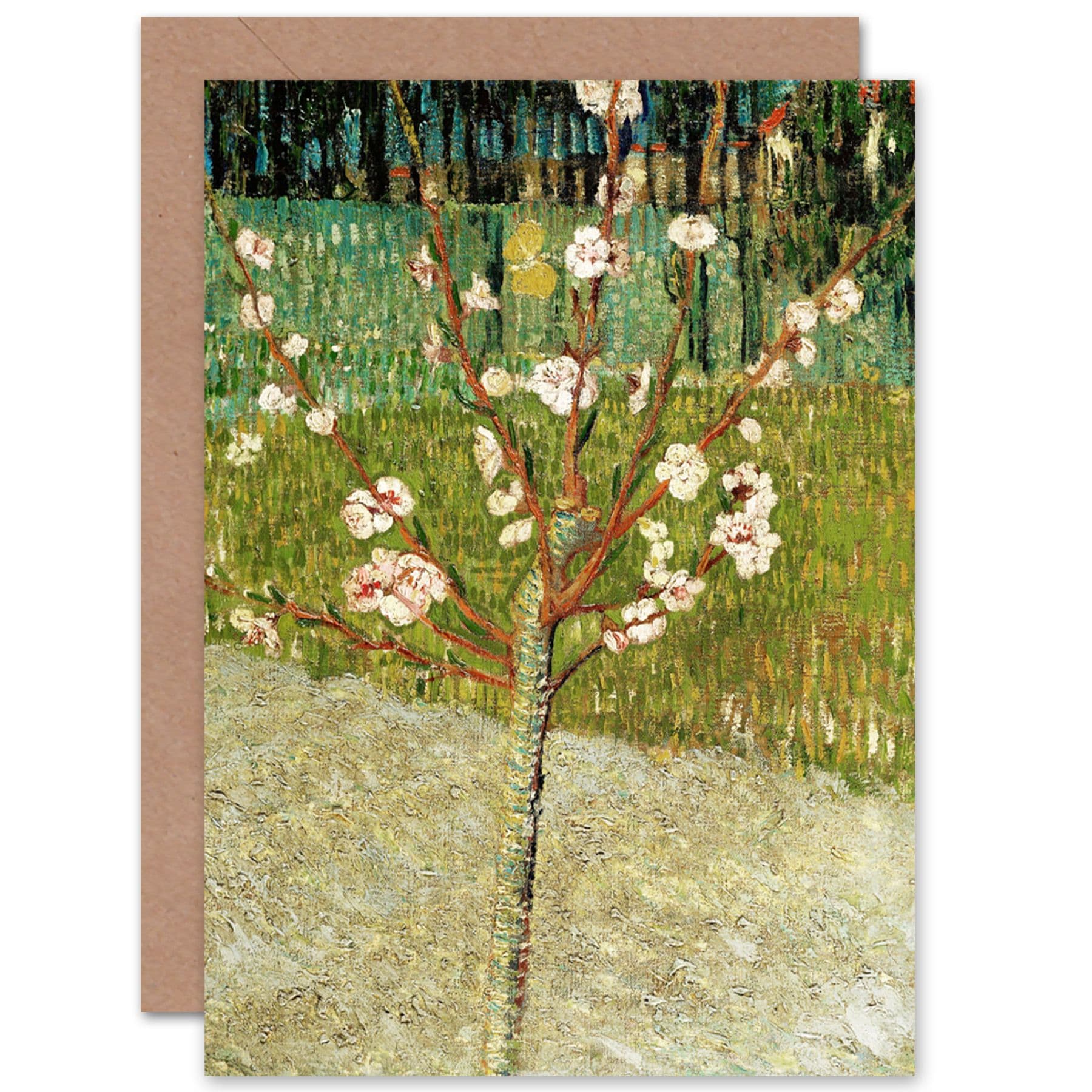 Vincent Van Gogh Almond Tree In Blossom Fine Art Greetings Card