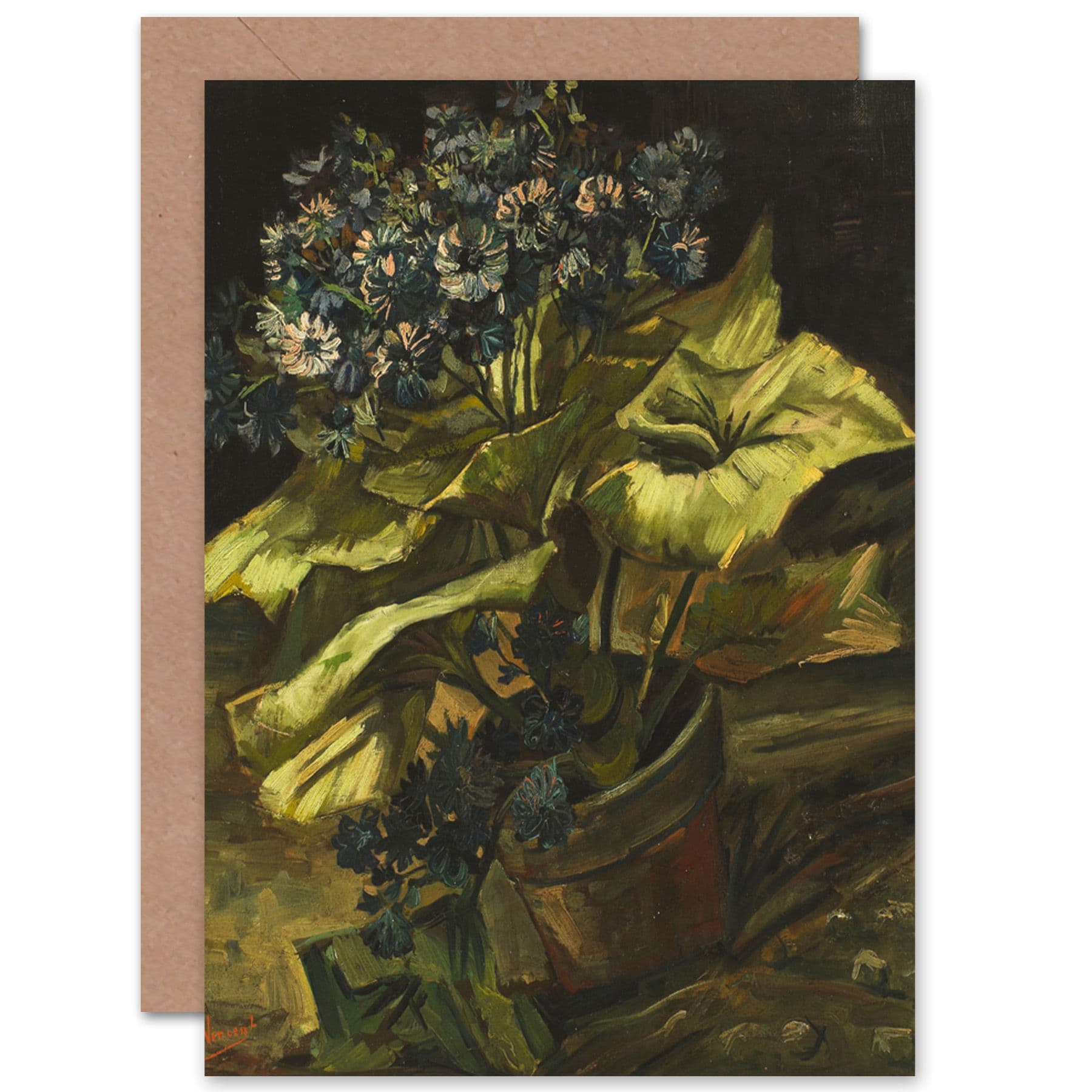 Vincent Van Gogh Cineraria Fine Art Greetings Card