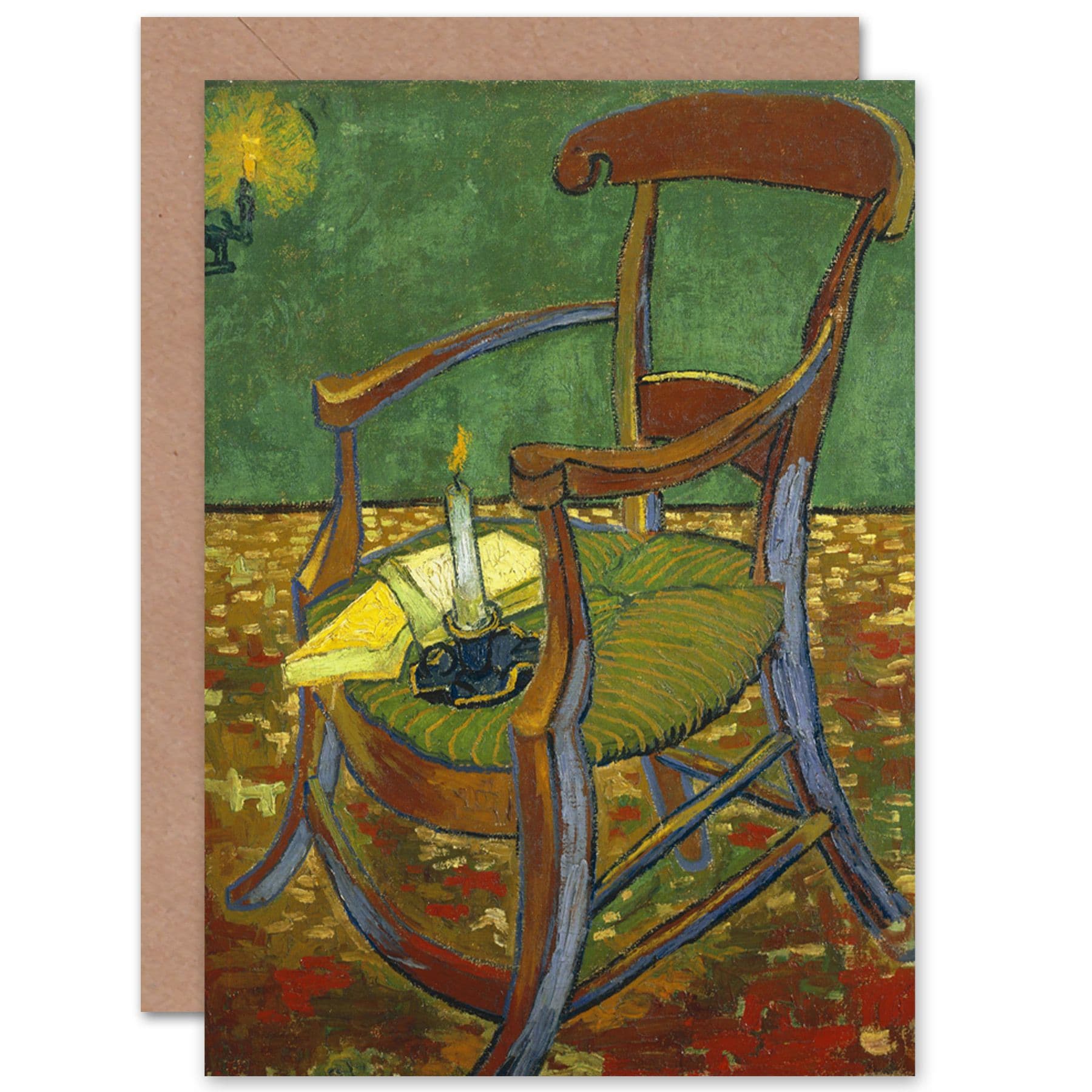 Vincent Van Gogh Gauguin's Chair Fine Art Greetings Card